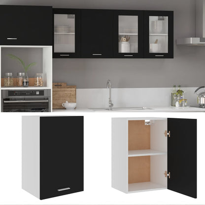 Mobile Pensile “Lyon” Nero 39,5x31x60 cm in Legno Multistrato