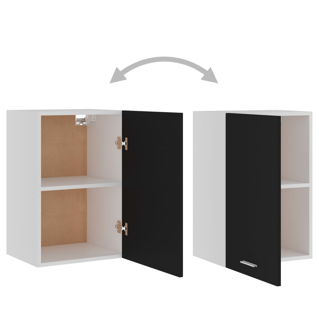 Mobile Pensile “Lyon” Nero 39,5x31x60 cm in Legno Multistrato