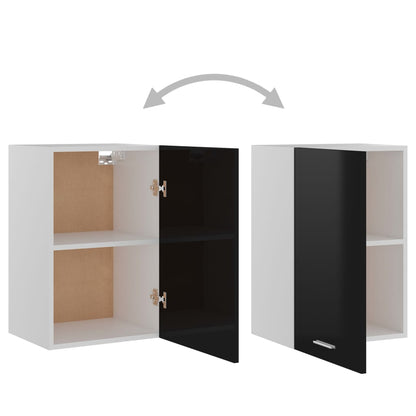 Mobile Pensile “Lyon” Nero Lucido 39,5x31x60 cm | homemem39