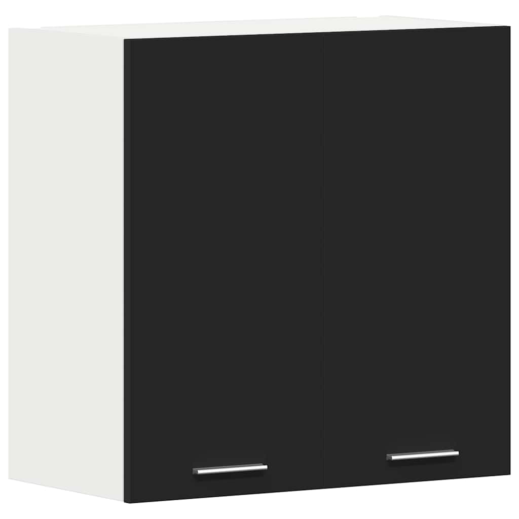 Mobile Pensile “Lyon” Nero 60x31x60 cm in Legno Multistrato - homemem39