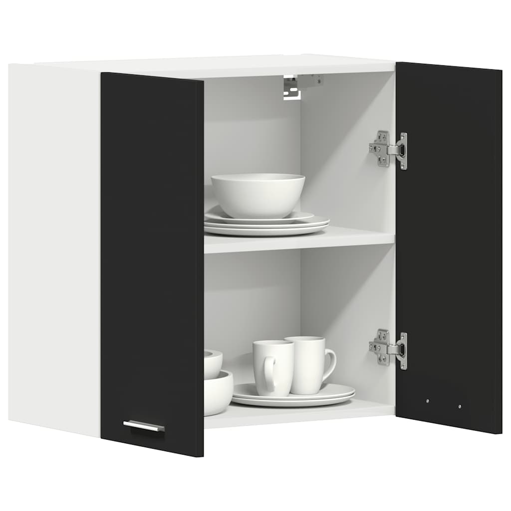 Mobile Pensile “Lyon” Nero 60x31x60 cm in Legno Multistrato