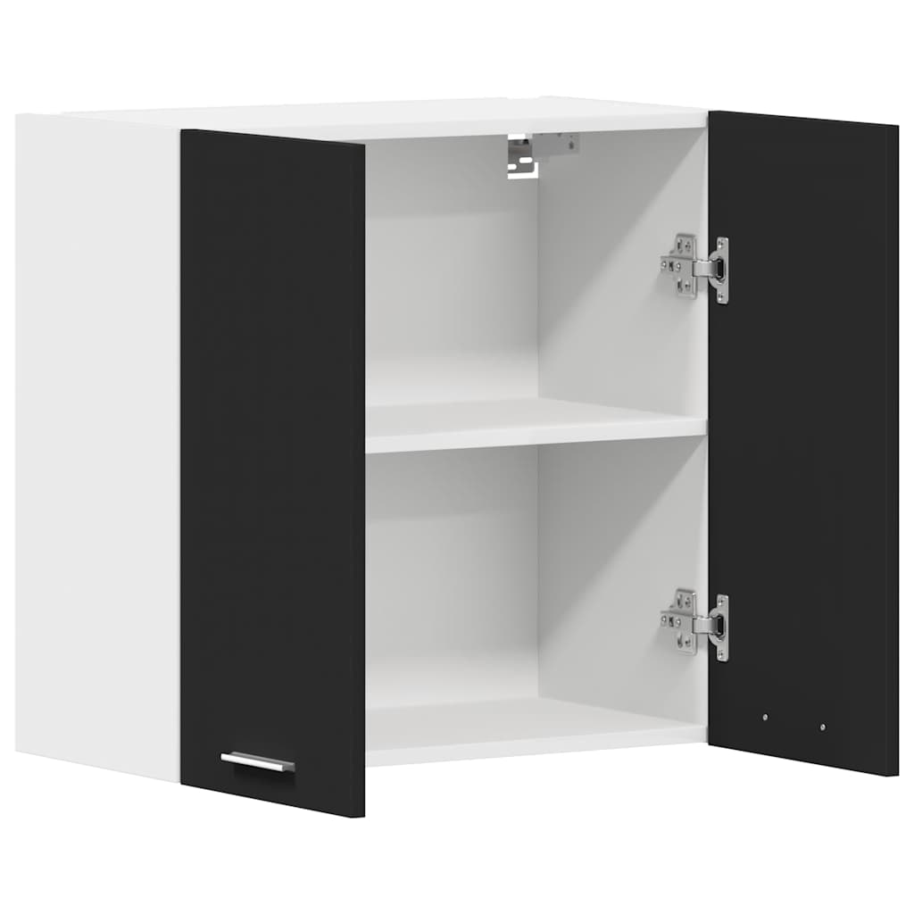 Mobile Pensile “Lyon” Nero 60x31x60 cm in Legno Multistrato | homemem39