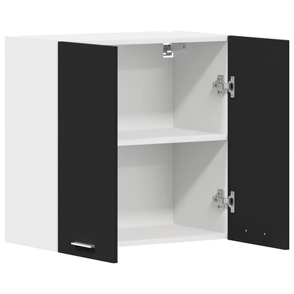 Mobile Pensile “Lyon” Nero 60x31x60 cm in Legno Multistrato | homemem39