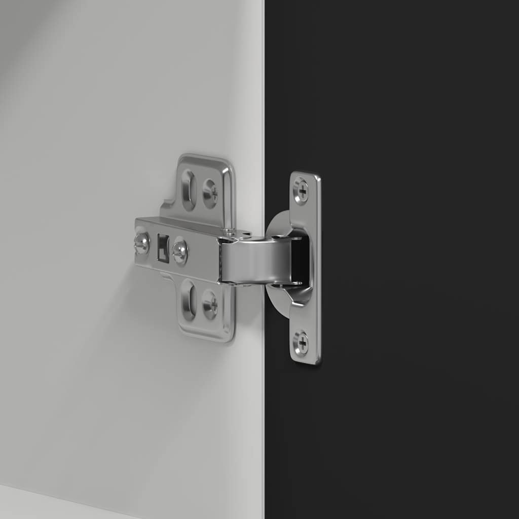 Mobile Pensile “Lyon” Nero 60x31x60 cm in Legno Multistrato - homemem39