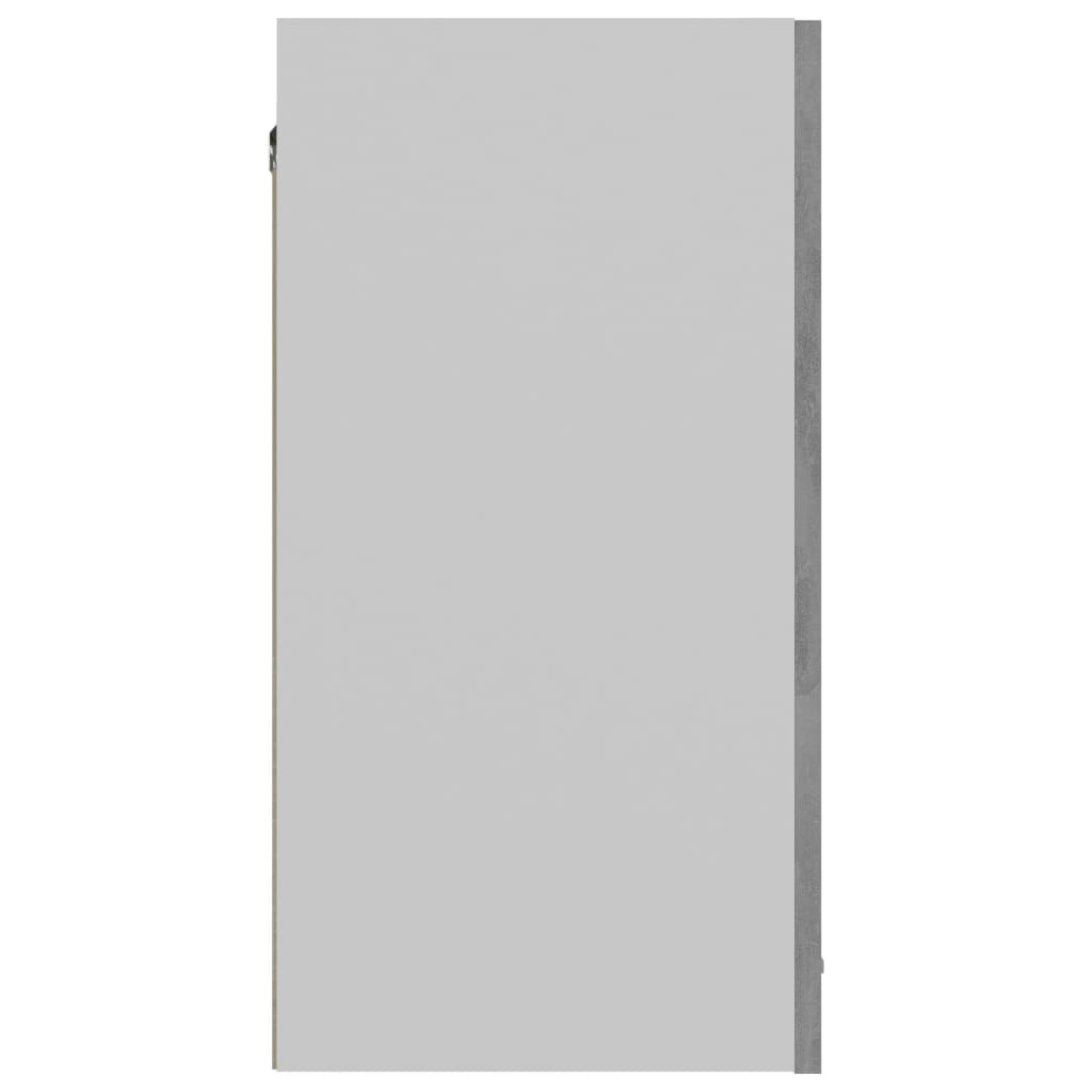 Mobile Pensile Grigio Cemento 60x31x60 cm in Legno Multistrato