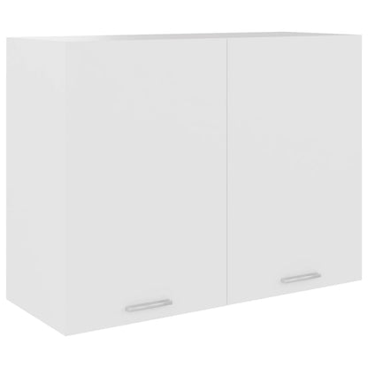 Mobile Pensile “Lyon” Bianco 80x31x60 cm in Legno Multistrato