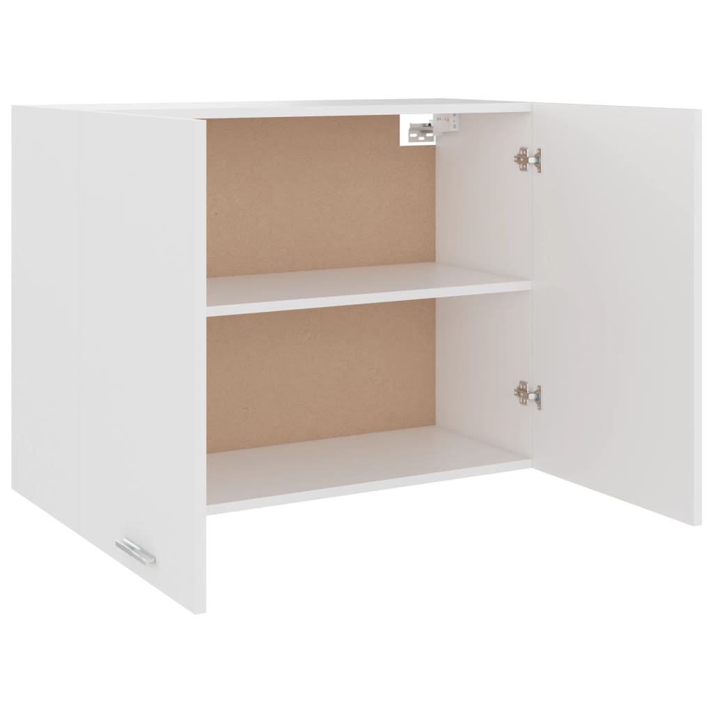Mobile Pensile “Lyon” Bianco 80x31x60 cm in Legno Multistrato - homemem39