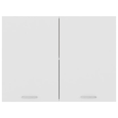 Mobile Pensile “Lyon” Bianco 80x31x60 cm in Legno Multistrato - homemem39