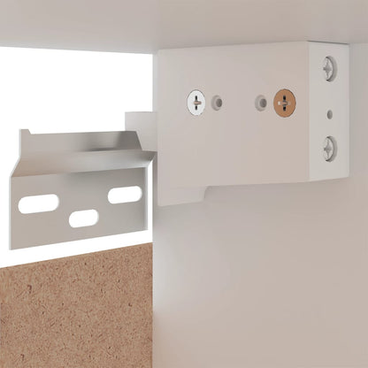 Mobile Pensile “Lyon” Bianco 80x31x60 cm in Legno Multistrato