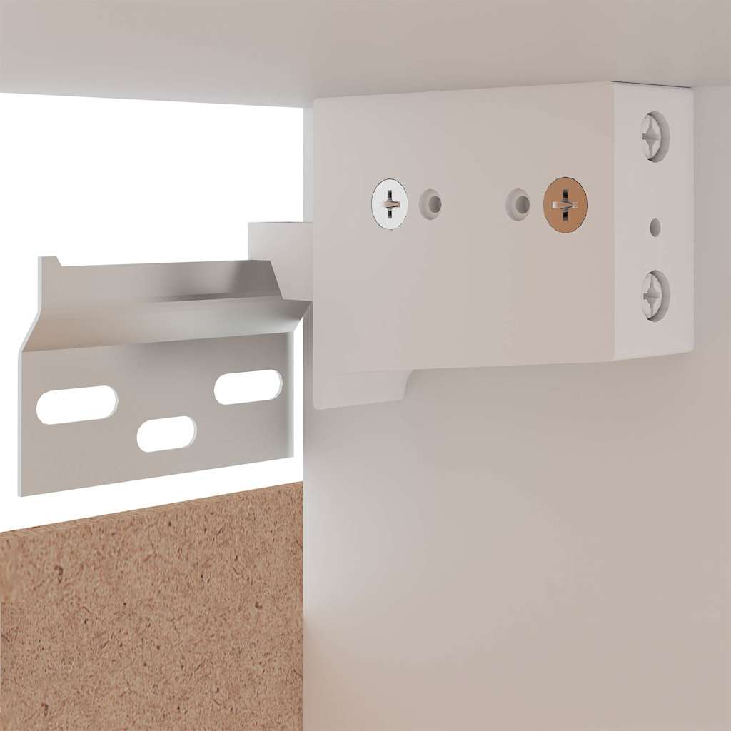 Mobile Pensile “Lyon” Bianco 80x31x60 cm in Legno Multistrato