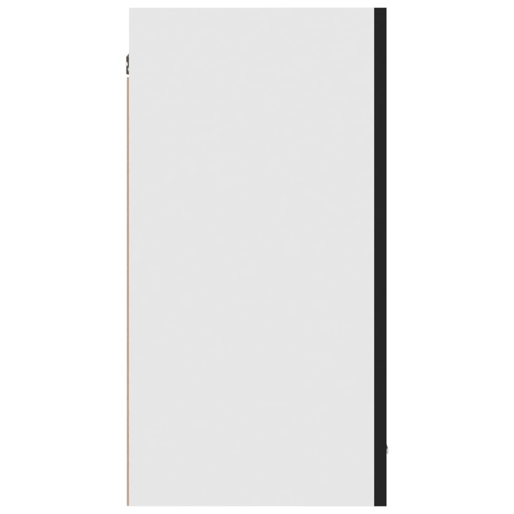 Mobile Pensile “Lyon” Nero 80x31x60 cm in Legno Multistrato