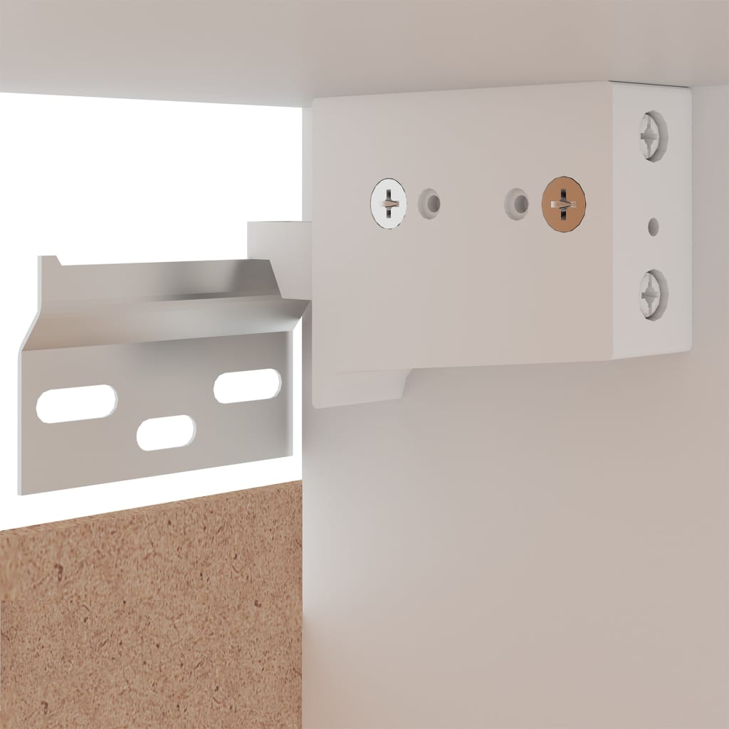 Mobile Pensile “Lyon” Nero 80x31x60 cm in Legno Multistrato | homemem39