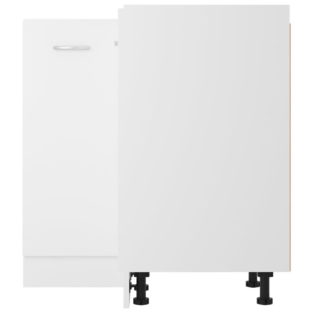 Armadio Angolare “Lyon” Bianco 75,5x75,5x81,5 cm - homemem39