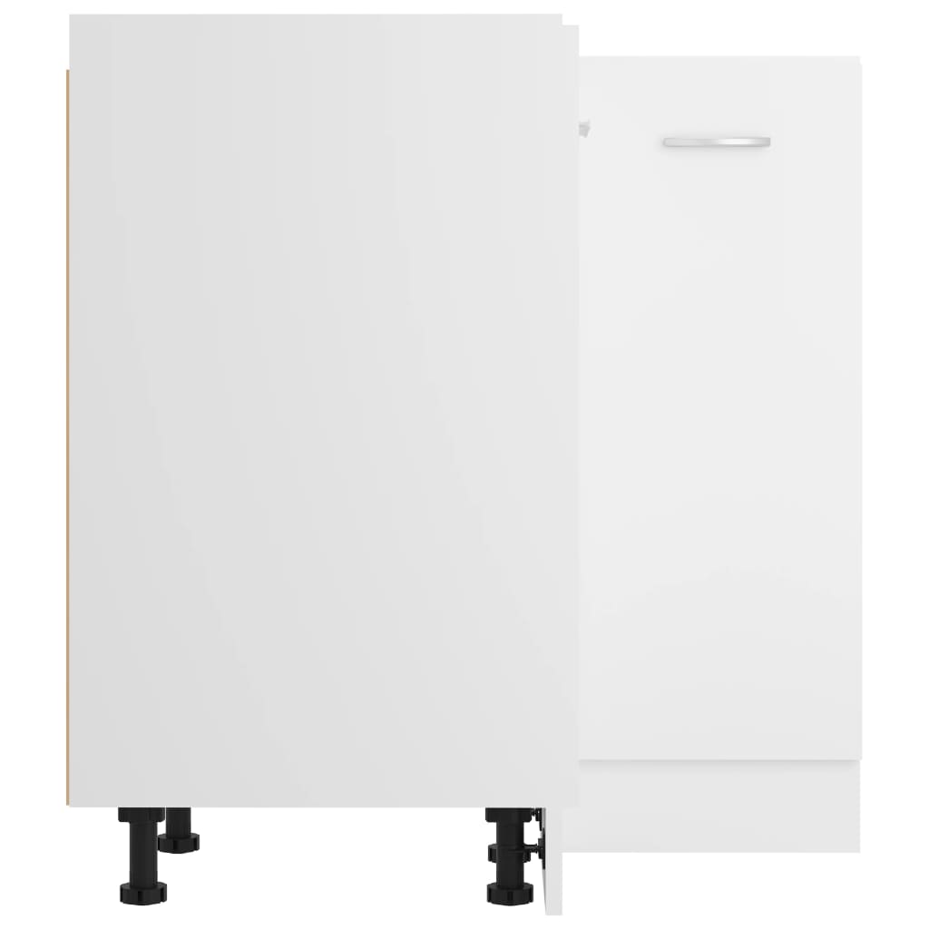 Armadio Angolare “Lyon” Bianco 75,5x75,5x81,5 cm - homemem39