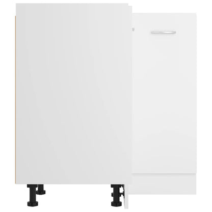 Armadio Angolare “Lyon” Bianco 75,5x75,5x81,5 cm - homemem39