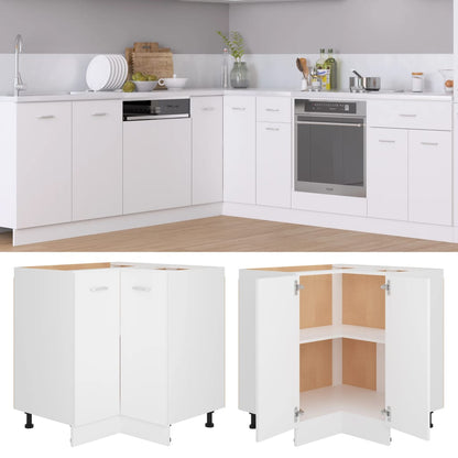 Armadio Angolare “Lyon” Bianco 75,5x75,5x81,5 cm