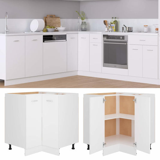 Armadio Angolare “Lyon” Bianco 75,5x75,5x81,5 cm