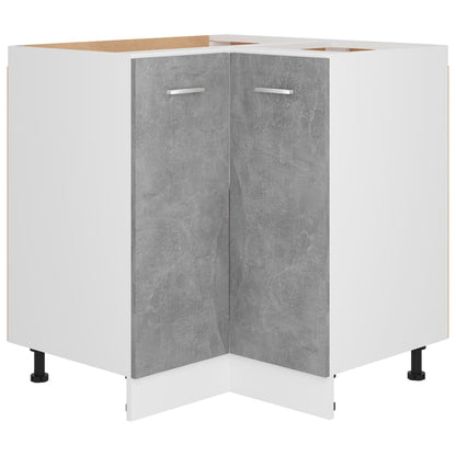Mobile Angolare “Lyon” Grigio Cemento 75,5x75,5x81,5 cm in | homemem39