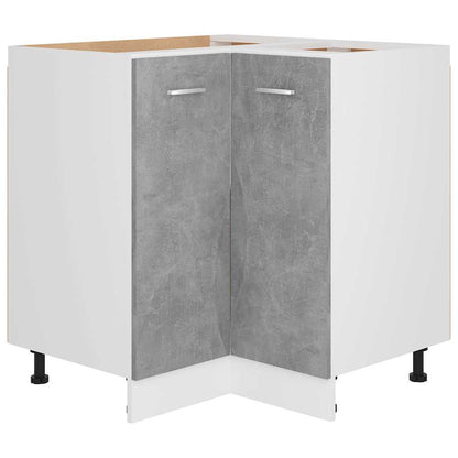 Mobile Angolare “Lyon” Grigio Cemento 75,5x75,5x81,5 cm in