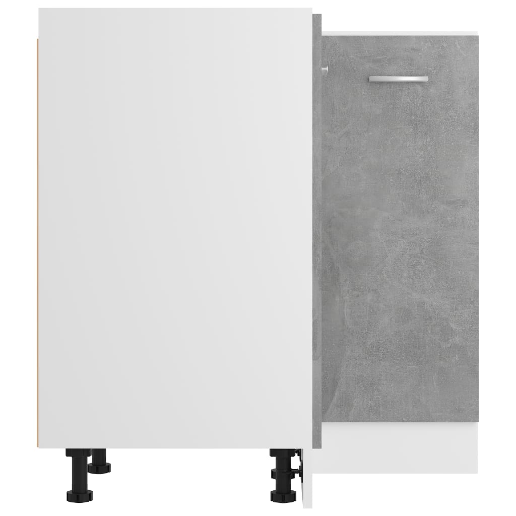 Mobile Angolare “Lyon” Grigio Cemento 75,5x75,5x81,5 cm in | homemem39