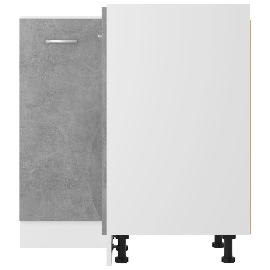 Mobile Angolare “Lyon” Grigio Cemento 75,5x75,5x81,5 cm in | homemem39