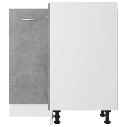 Mobile Angolare “Lyon” Grigio Cemento 75,5x75,5x81,5 cm in