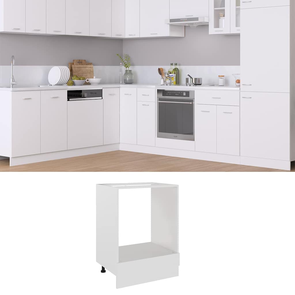 Armadio per Forno “Riga” Bianco 60x46x81,5 cm