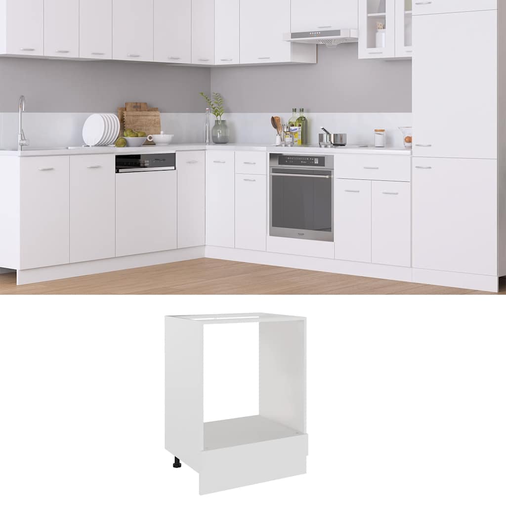 Armadio per Forno “Riga” Bianco 60x46x81,5 cm
