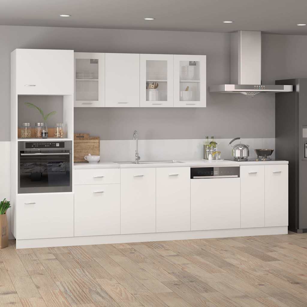 Armadio Sospeso con Vetro “Lyon” Bianco 40x31x60 cm