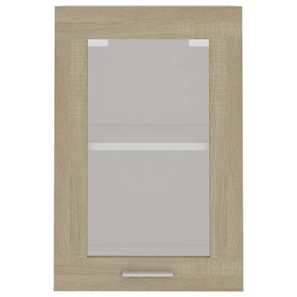Mobile Pensile con Vetro “Lyon” Rovere Sonoma 40x31x60 cm