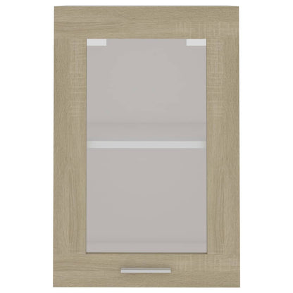 Mobile Pensile con Vetro “Lyon” Rovere Sonoma 40x31x60 cm