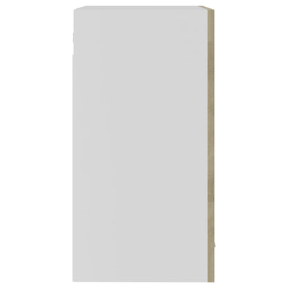 Mobile Pensile con Vetro “Lyon” Rovere Sonoma 40x31x60 cm