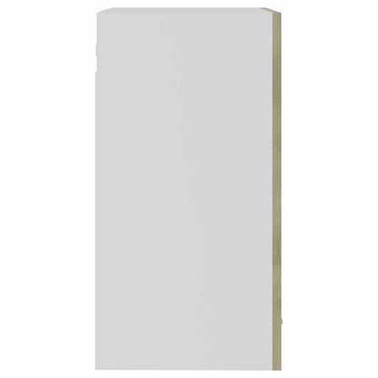 Mobile Pensile con Vetro “Lyon” Rovere Sonoma 40x31x60 cm