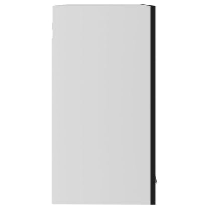 Mobile Pensile con Vetro “Lyon” Nero 60x31x60 cm - homemem39