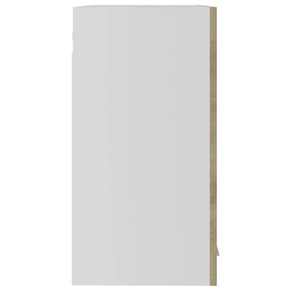 Mobile Pensile con Vetro “Lyon” Rovere Sonoma 60x31x60 cm - homemem39