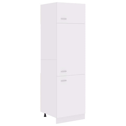 Mobile per Frigo “Lyon” Bianco 60x57x207 cm Legno Multistrato