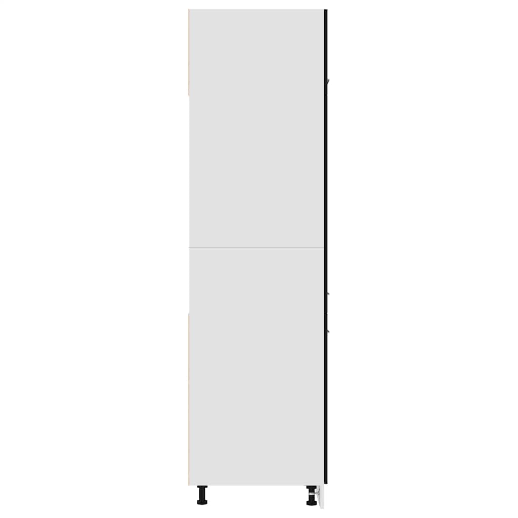 Armadio per Frigo “Lyon” Nero 60x57x207 cm