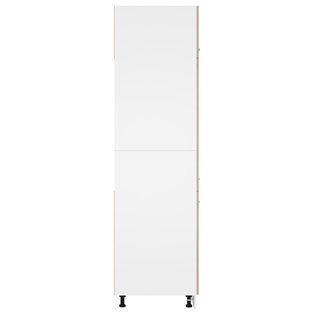 Mobile per Frigo Rovere Sonoma 60x57x207 cm Legno Multistrato - homemem39