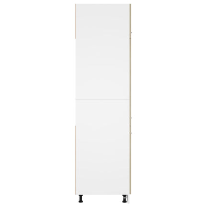 Mobile per Frigo Rovere Sonoma 60x57x207 cm Legno Multistrato
