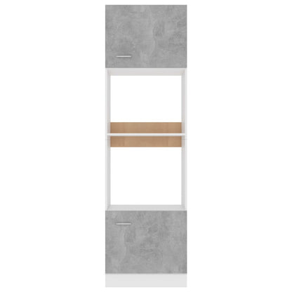 Mobile per Microonde Grigio Cemento 60x57x207 cm Multistrato - homemem39