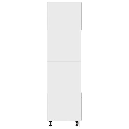 Mobile per Microonde Grigio Cemento 60x57x207 cm Multistrato
