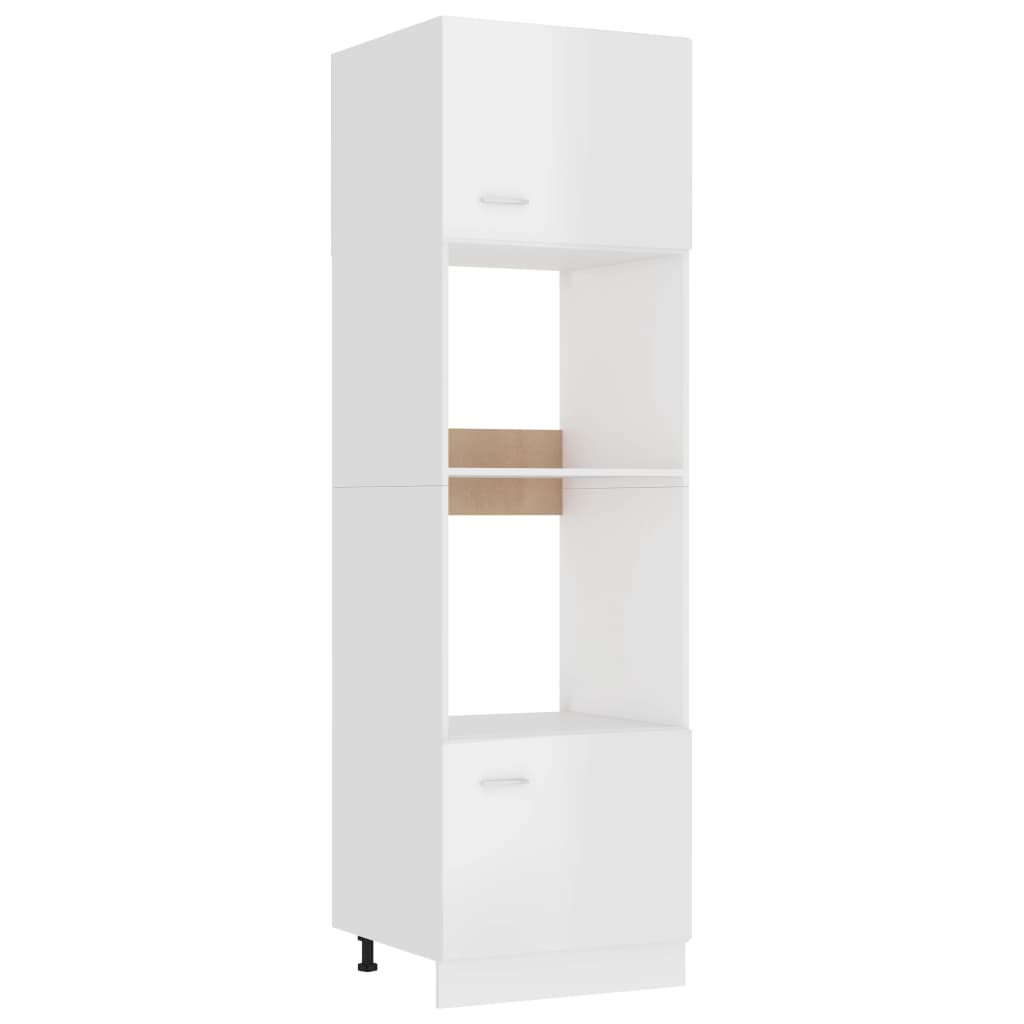 Mobile Microonde “Lyon” Bianco Lucido 60x57x207 cm