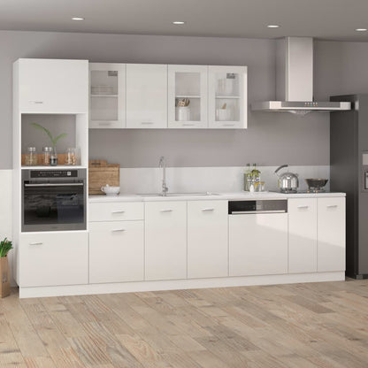 Mobile Microonde “Lyon” Bianco Lucido 60x57x207 cm
