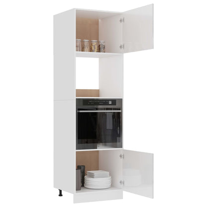Mobile Microonde “Lyon” Bianco Lucido 60x57x207 cm