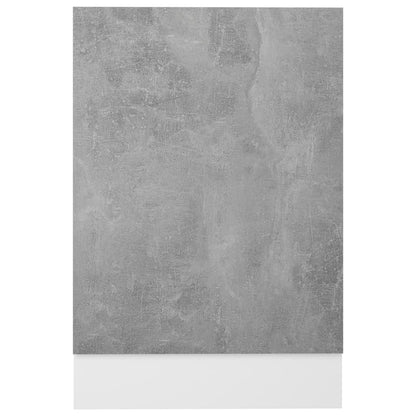 Pannello Lavastoviglie Grigio Cemento 45x3x67 cm Multistrato