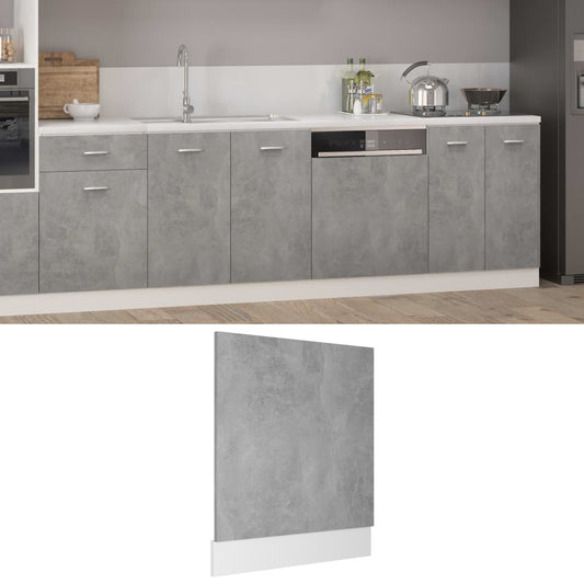 Pannello Lavastoviglie “Lyon” Grigio Cemento 59,5x3x67 cm - homemem39