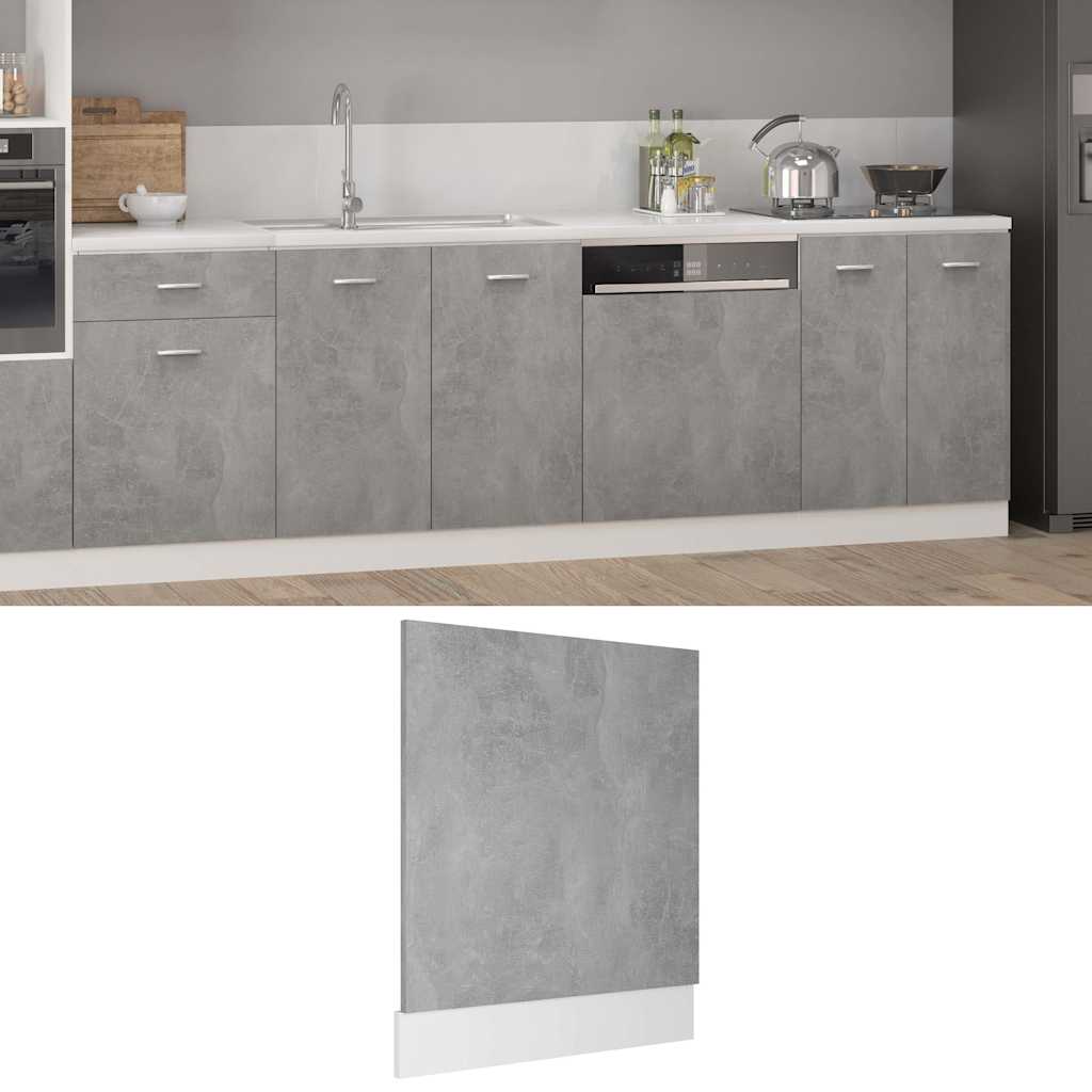 Pannello Lavastoviglie “Lyon” Grigio Cemento 59,5x3x67 cm