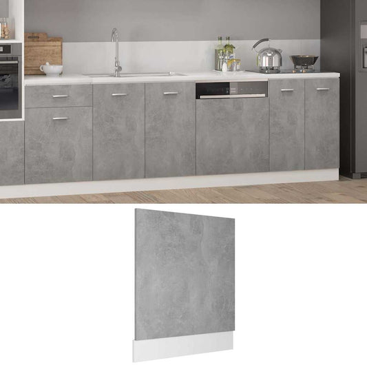 Pannello Lavastoviglie “Lyon” Grigio Cemento 59,5x3x67 cm