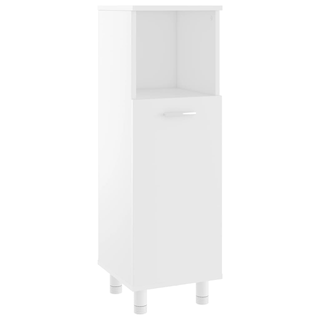 Armadio da Bagno Bianco 30x30x95 cm in Legno Multistrato | homemem39