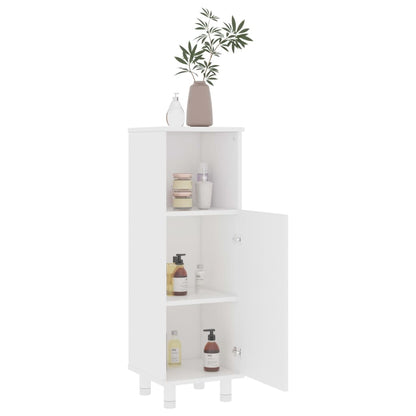Armadio da Bagno Bianco 30x30x95 cm in Legno Multistrato | homemem39